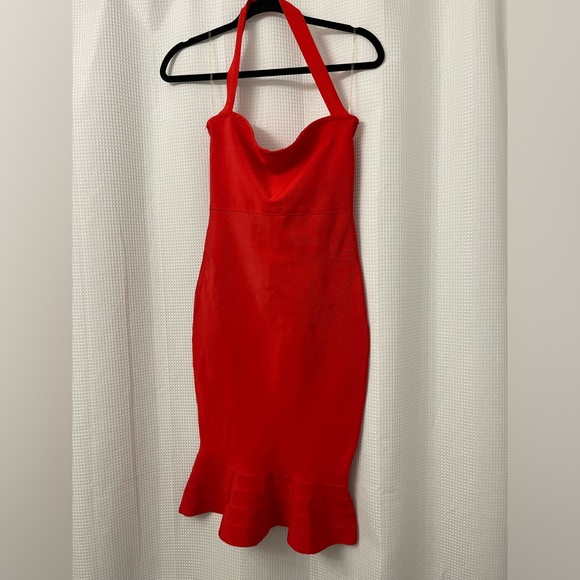 Red Bandage Mermaid Dress - Picture 5 of 10